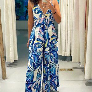 FARM Rio Blue Jumpsuit | Size M